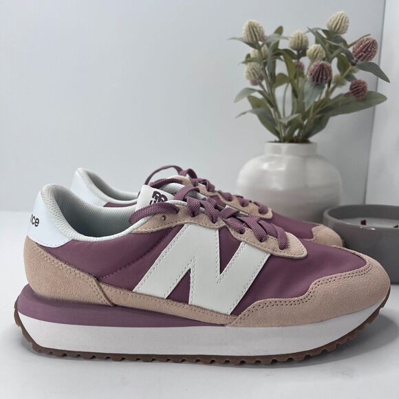 New Balance 237V1 Retro Sneakers Dark Vintage Rose/Rosewood Women's 9.5B NWOB - Picture 3 of 10